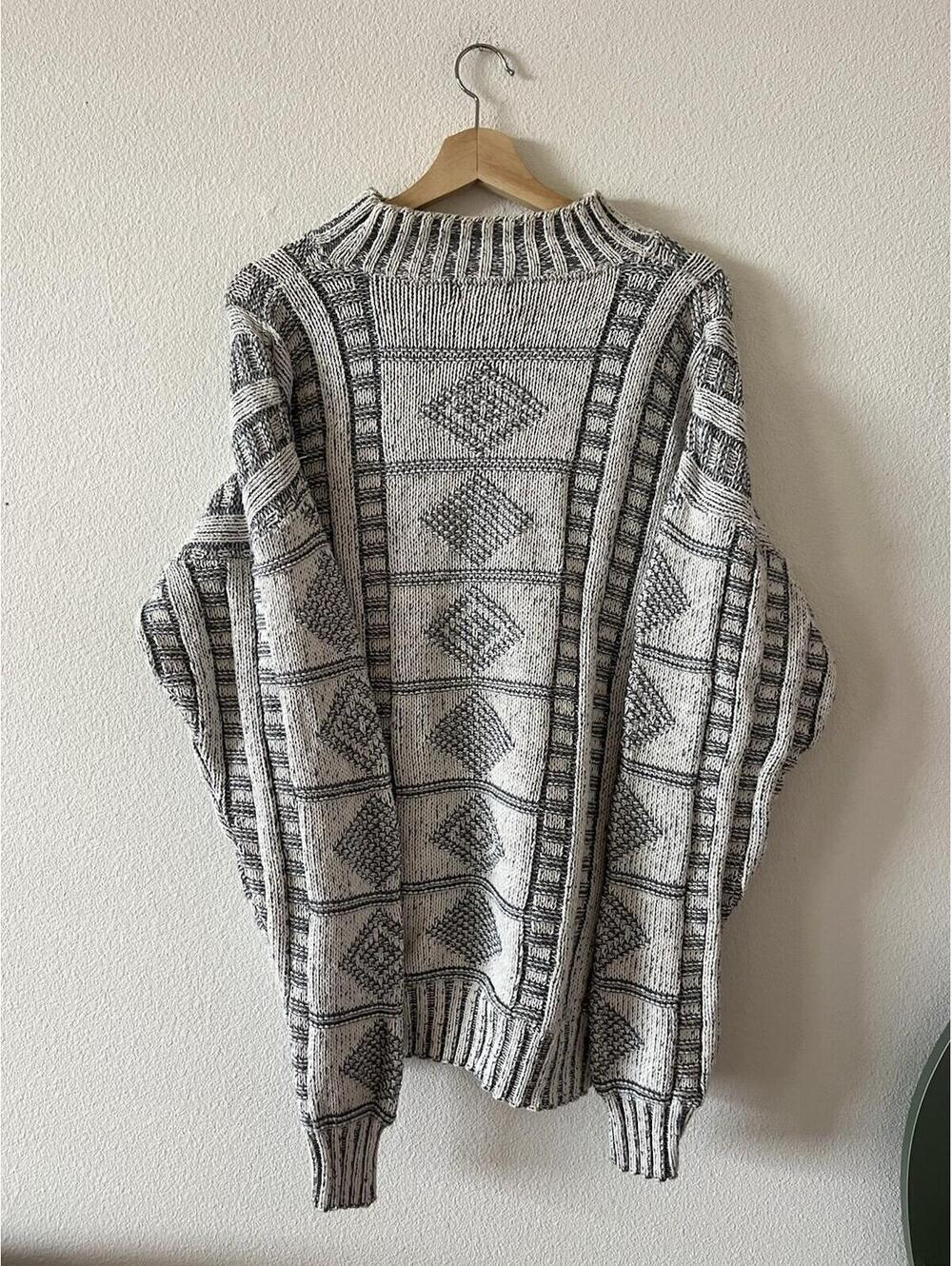 Vintage Boathouse Row Geometric Knit Sweater Large - Picture 4 of 6
